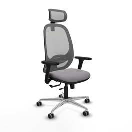 PIQUERAS Y CRESPO Silla de oficina Cilanco Gris con mecanismo Sincro/Traslack