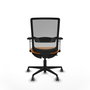 PIQUERAS Y CRESPO Silla de oficina Haches Naranja y Gris