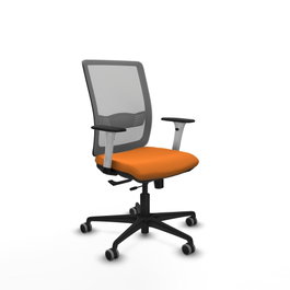 PIQUERAS Y CRESPO Silla de oficina Haches Naranja y Gris