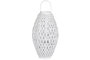 DKD Home Decor Portavelas Blanco Bambu Cristal 32 x 60 x 32 cm (2 Unidades)