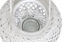 DKD Home Decor Portavelas Blanco Bambu Cristal 32 x 60 x 32 cm (2 Unidades)