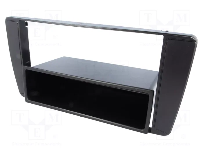 4CARMEDIA Bastidor de montaje de radio para Škoda Octavia II, 2 ISO, negro 4CARMEDIA Bastidor de montaje de radio para Škoda Octavia II, 2 ISO, negro
