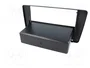 4CARMEDIA Bastidor de montaje de radio para Škoda Octavia II, 2 ISO, negro