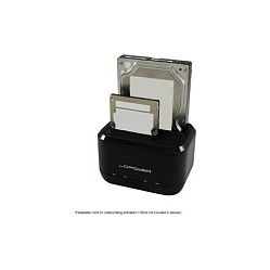 LC-Power Docking Station LC-DOCK-U3-III para 2x HDD/SSD SATA 2.5"/3.5" USB 3.2 Gen 1 Negro
