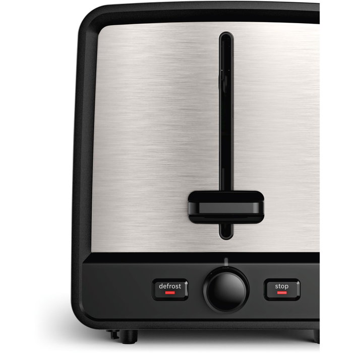 Bosch TAT5P420 Tostadora de 2 rebanadas, Negro y Acero inoxidable Bosch TAT5P420 Tostadora de 2 rebanadas, Negro y Acero inoxidable