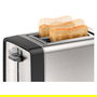 Bosch TAT5P420 Tostadora DesignLine, Acero Inoxidable, 2 Rebanadas, 970W, Función Descongelar y Recalentar, Negro