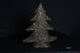 DKD Home Decor Árbol de Navidad 14 x 60 x 46 cm Ratán Marrón Dorado LED