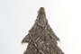 DKD Home Decor Árbol de Navidad 14 x 60 x 46 cm Ratán Marrón Dorado LED