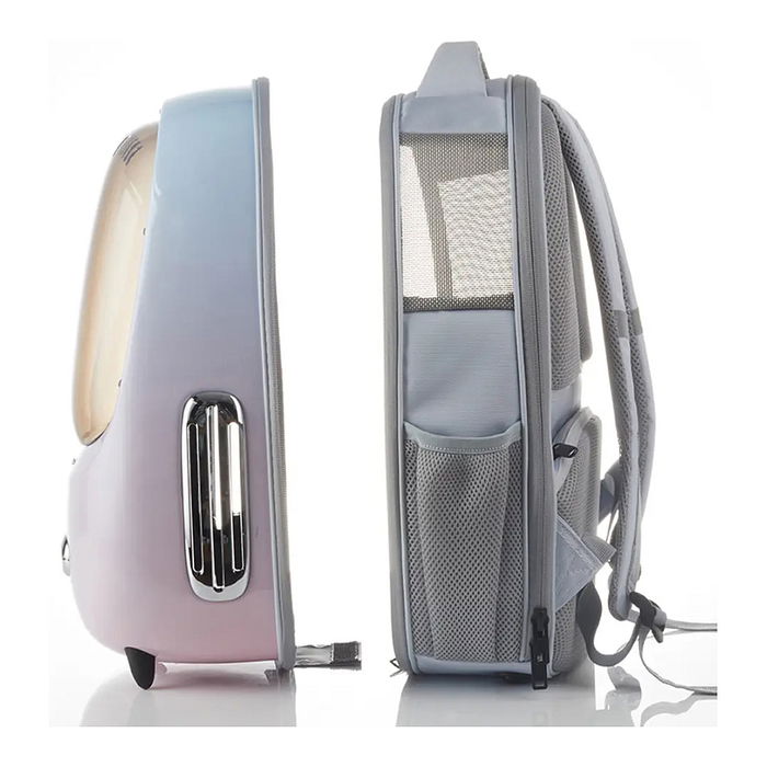 Petkit Breezy2 Katzenrucksack Transporttasche - Transportín Rígido de Mochila con Ventilador para Gatos y Mascotas Pequeñas, Carga Frontal, Rosa Degradado Petkit Breezy2 Katzenrucksack Transporttasche - Transportín Rígido de Mochila con Ventilador para Gatos y Mascotas Pequeñas, Carga Frontal, Rosa Degradado
