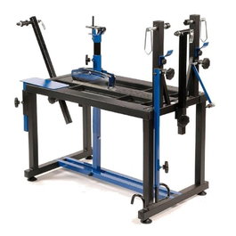 BiciSupport Banco de trabajo profesional para bicicletas, 3 puntos de fijación, altura 102 cm, base 58x105 cm, 42 kg