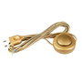 Arditi Interruptor Eléctrico de Pie con Cable, 250V 2.5A 3m H03VVH2-F, Color Oro