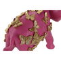 Figura Decorativa Home ESPRIT Dorado Fucsia Elefante 26 x 13,5 x 19 cm