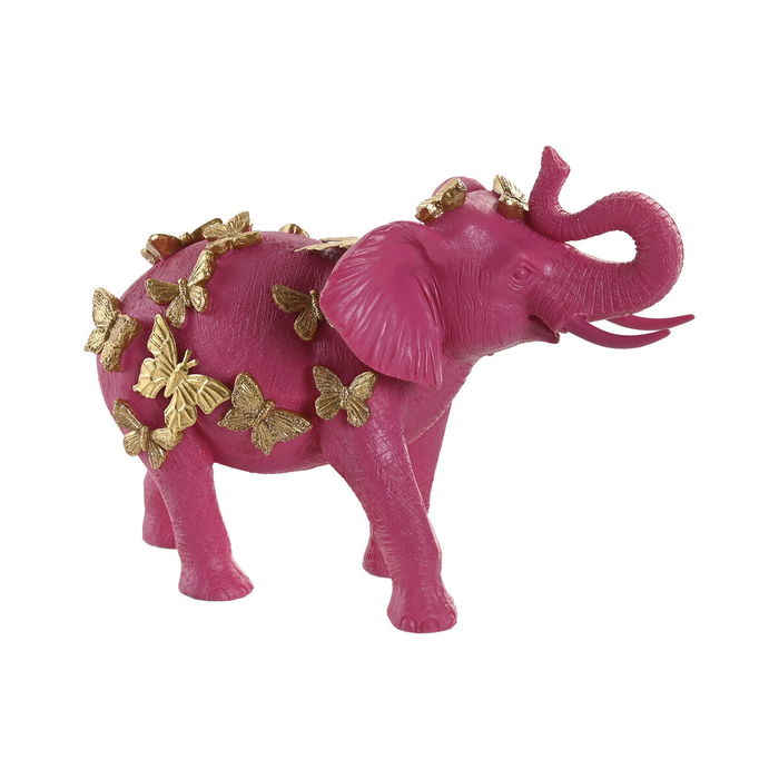 Figura Decorativa Home ESPRIT Dorado Fucsia Elefante 26 x 13,5 x 19 cm Figura Decorativa Home ESPRIT Dorado Fucsia Elefante 26 x 13,5 x 19 cm