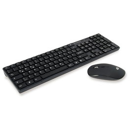 Conceptronic ORAZIO01DE Teclado y Ratón Inalámbrico RF QWERTZ Alemán Negro - Combo Completo para Hogar