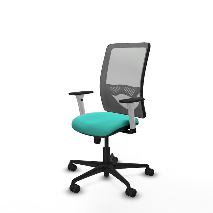 PIQUERAS Y CRESPO Silla de oficina Zulema con mecanismo Sincro, Turquesa y Gris PIQUERAS Y CRESPO Silla de oficina Zulema con mecanismo Sincro, Turquesa y Gris