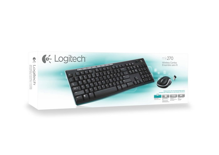 Logitech MK270 Combo Inalámbrico Teclado y Ratón Layout Alemán