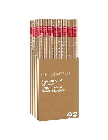 DKD Home Decor Papel de Regalo Multicolor Navidad Tradicional DKD Home Decor Papel de Regalo Multicolor Navidad Tradicional