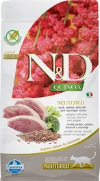 Farmina N&D Cat Quinoa Neutered Pato Pienso para Gatos Esterilizados con Pato y Quinoa 1,5 kg