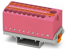 PHOENIX CONTACT PTFIX 6/18X2,5-NS35 PK Conector de carril rosa