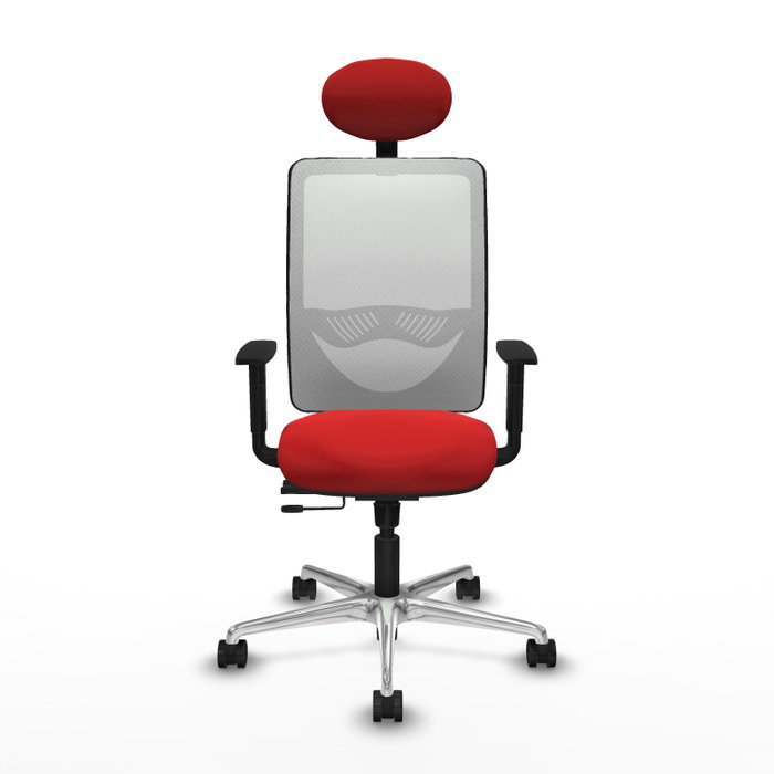 PIQUERAS Y CRESPO Silla de oficina Zulema con mecanismo Sincro/Traslack, Rojo y Blanco PIQUERAS Y CRESPO Silla de oficina Zulema con mecanismo Sincro/Traslack, Rojo y Blanco