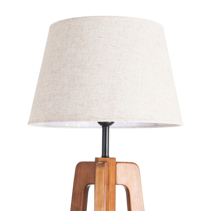 Ixia Lámpara de suelo marrón tejido-madera 40 x 40 x 158 cm Ixia Lámpara de suelo marrón tejido-madera 40 x 40 x 158 cm