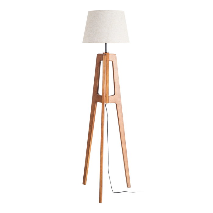 Ixia Lámpara de suelo marrón tejido-madera 40 x 40 x 158 cm Ixia Lámpara de suelo marrón tejido-madera 40 x 40 x 158 cm