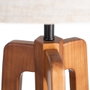 Ixia Lámpara de suelo marrón tejido-madera 40 x 40 x 158 cm