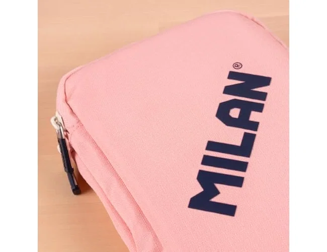Milan Plumier de 2 Pisos Serie 430 Since 1918 con Contenido Rosa
