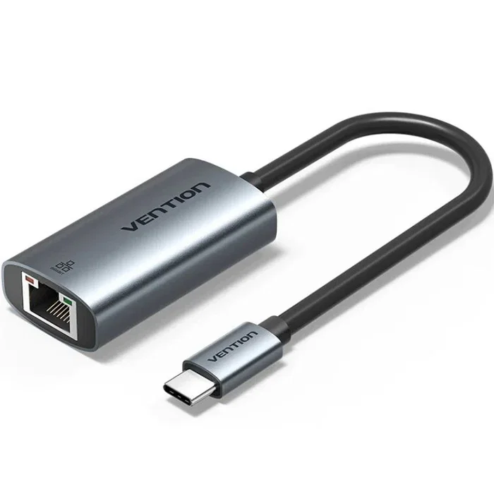 Vention CFPHB Adaptador USB Tipo-C a RJ45 Gigabit Ethernet 1000Mbps, Color Gris, Modelo CFP Vention CFPHB Adaptador USB Tipo-C a RJ45 Gigabit Ethernet 1000Mbps, Color Gris, Modelo CFP