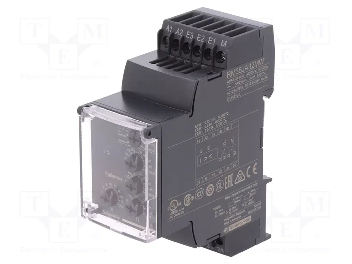 SCHNEIDER ELECTRIC Zelio Control RM35JA32MW Relé de monitorización de corriente AC SCHNEIDER ELECTRIC Zelio Control RM35JA32MW Relé de monitorización de corriente AC