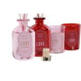 DKD Home Decor Set de 2 Ambientadores Mikado de Cristal Rosa/Peonía 50 ml