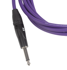 Cable Ek Audio para Guitarra Jack Recto-Recto 3M Violeta