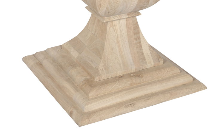 DKD Home Decor Mesa Redonda de Comedor de Mango Natural 150x150x76 cm