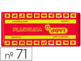 Jovi Plastilina Rojo Unidad Tamaño Mediano 150g+