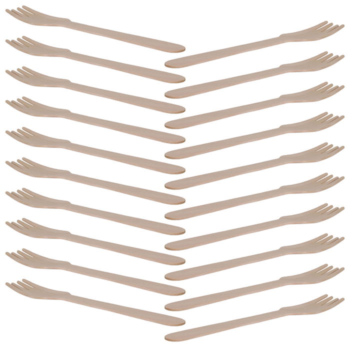 Cook Concept Juego de 20 Tenedores Ecológicos Pino 16 cm