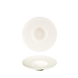 Summa NOUBON GOURMET Plato Hondo de Porcelana, 18 cm, Color Marfil (Set de 12)
