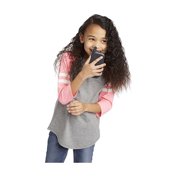 VTech KidiTalkie Walkie Talkie para Niños, 2 Piezas, Azul y Amarillo, Edad 4-12 Años, 200m Alcance, 4 Juegos, Con Pantalla LCD, Funciona con 6 Pilas AAA