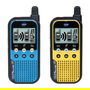 VTech KidiTalkie Walkie Talkie para Niños, 2 Piezas, Azul y Amarillo, Edad 4-12 Años, 200m Alcance, 4 Juegos, Con Pantalla LCD, Funciona con 6 Pilas AAA