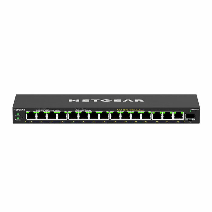 Netgear GS316EPP-100PES Switch de 16 Puertos Gigabit PoE+ 231W con 1 SFP