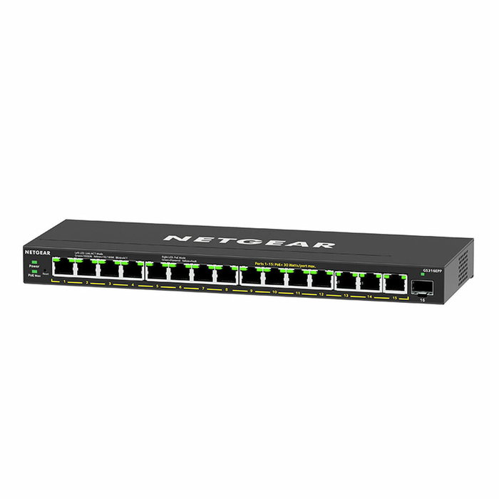 Netgear GS316EPP-100PES Switch de 16 Puertos Gigabit PoE+ 231W con 1 SFP