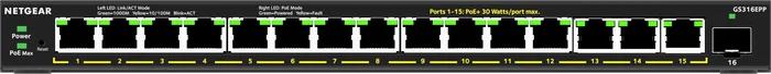 Netgear GS316EPP-100PES Switch de 16 Puertos Gigabit PoE+ 231W con 1 SFP