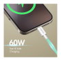 LogiLink Cable USB 2.0 Tipo-C a Tipo-C de 1,5 m, verde, 60W