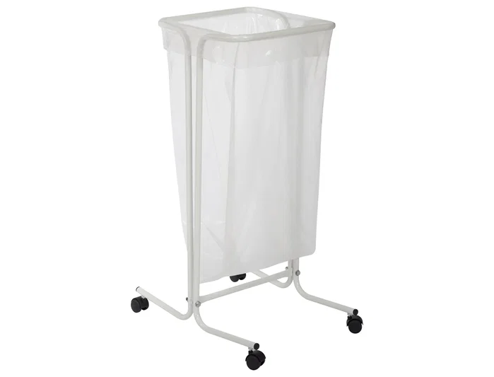 Cep Soporte de Basura con Ruedas para Bolsas de 110L, Blanco Cep Soporte de Basura con Ruedas para Bolsas de 110L, Blanco