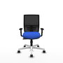 PIQUERAS Y CRESPO Silla de oficina Yunquera con mecanismo Sincro, Azul y Negro