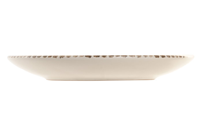 DKD Home Decor Set de 6 Platos de Gres Beige 20x20 cm