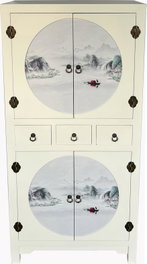 DKD Home Decor Armario Blanco 85.5 x 50.5 x 186.2 cm