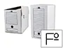 Liderpapel Caja Archivo Definitivo Folio Doble Ancho Cartón Reciclado 400g/m2 Blanco 367x200x251 mm
