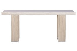 DKD Home Decor Consola de Olmo y Mármol Travertino Beige