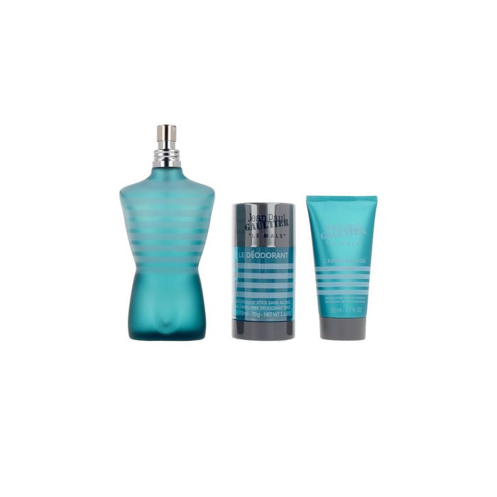 Jean Paul Gaultier Le Male Set de 3 piezas con Eau de Toilette, Bálsamo y Desodorante Stick