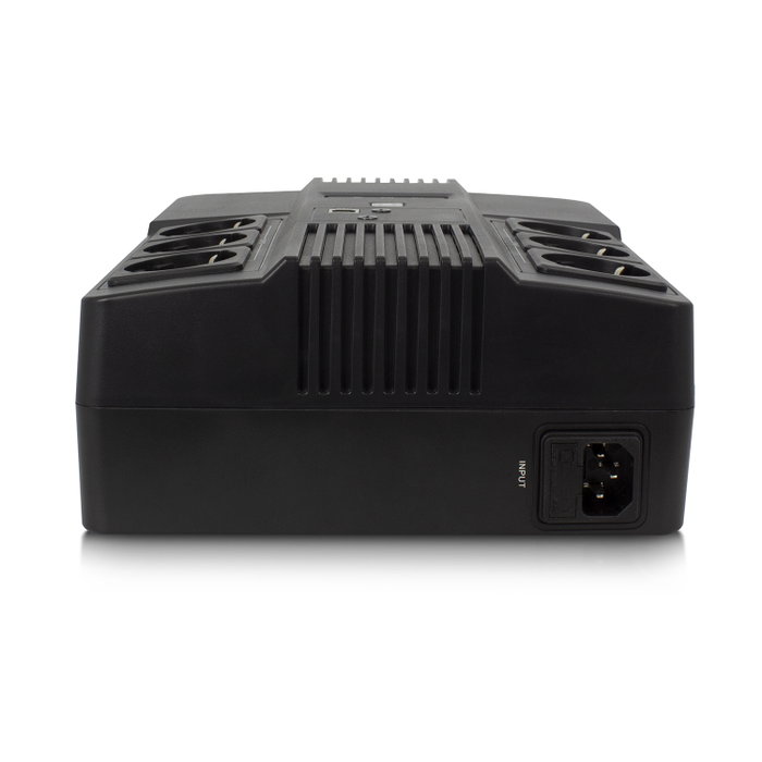 Ewent EW3945 SAI Línea Interactiva 600 VA 360 W con 6 Salidas AC